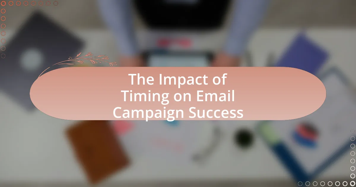The Impact of Timing on Email Campaign Success